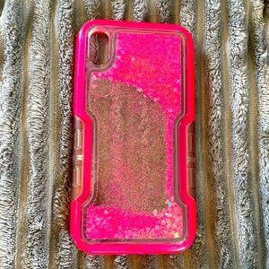 Pink Glitter iPhone XR Phone Case